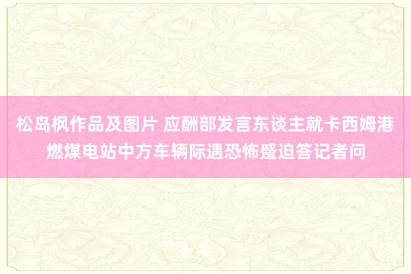 松岛枫作品及图片 应酬部发言东谈主就卡西姆港燃煤电站中方车辆际遇恐怖蹙迫答记者问