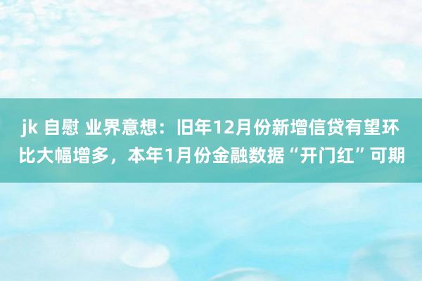 jk 自慰 业界意想：旧年12月份新增信贷有望环比大幅增多，本年1月份金融数据“开门红”可期