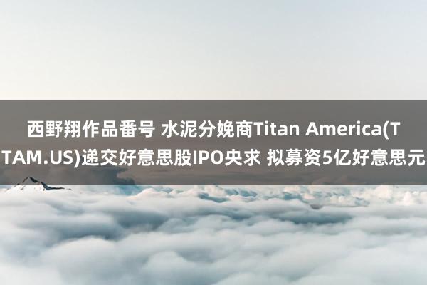 西野翔作品番号 水泥分娩商Titan America(TTAM.US)递交好意思股IPO央求 拟募资5亿好意思元