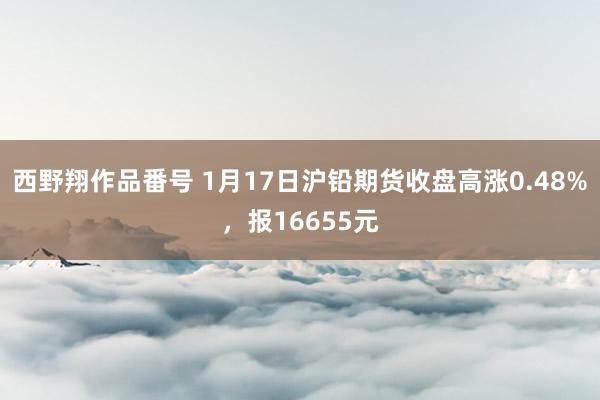 西野翔作品番号 1月17日沪铅期货收盘高涨0.48%，报16655元